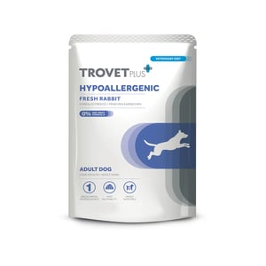 TROVET PLUS POUCH DOG HIPOALLERGENIC RABBIT 100 GR