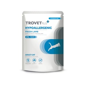 TROVET PLUS POUCH CAT HYPOALLERGENIC LAMB 85 GR