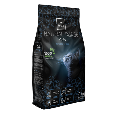 Rex Natural Range Gatos Pollo y Arroz 4 kg

