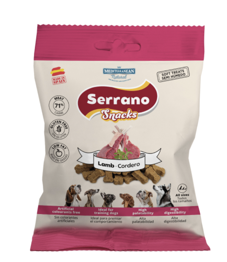 Serrano Snacks | Snack para Perros con Cordero | 85 g