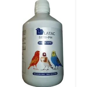LATAC SERI‑PH 1L – Regulador de pH y Aditivo de Agua para Aves Ornamentales