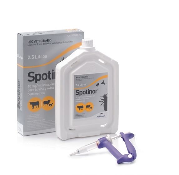 SPOTINOR 10 mg/ml SOLUCION SPOT-ON BOVINO-OVINO 2,5 L