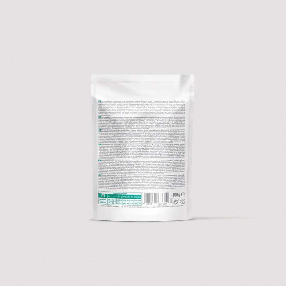 Trovet Plus | Pouch Para Control de Peso y Diabetes Para Perro | Pollo Fresco 100 g

