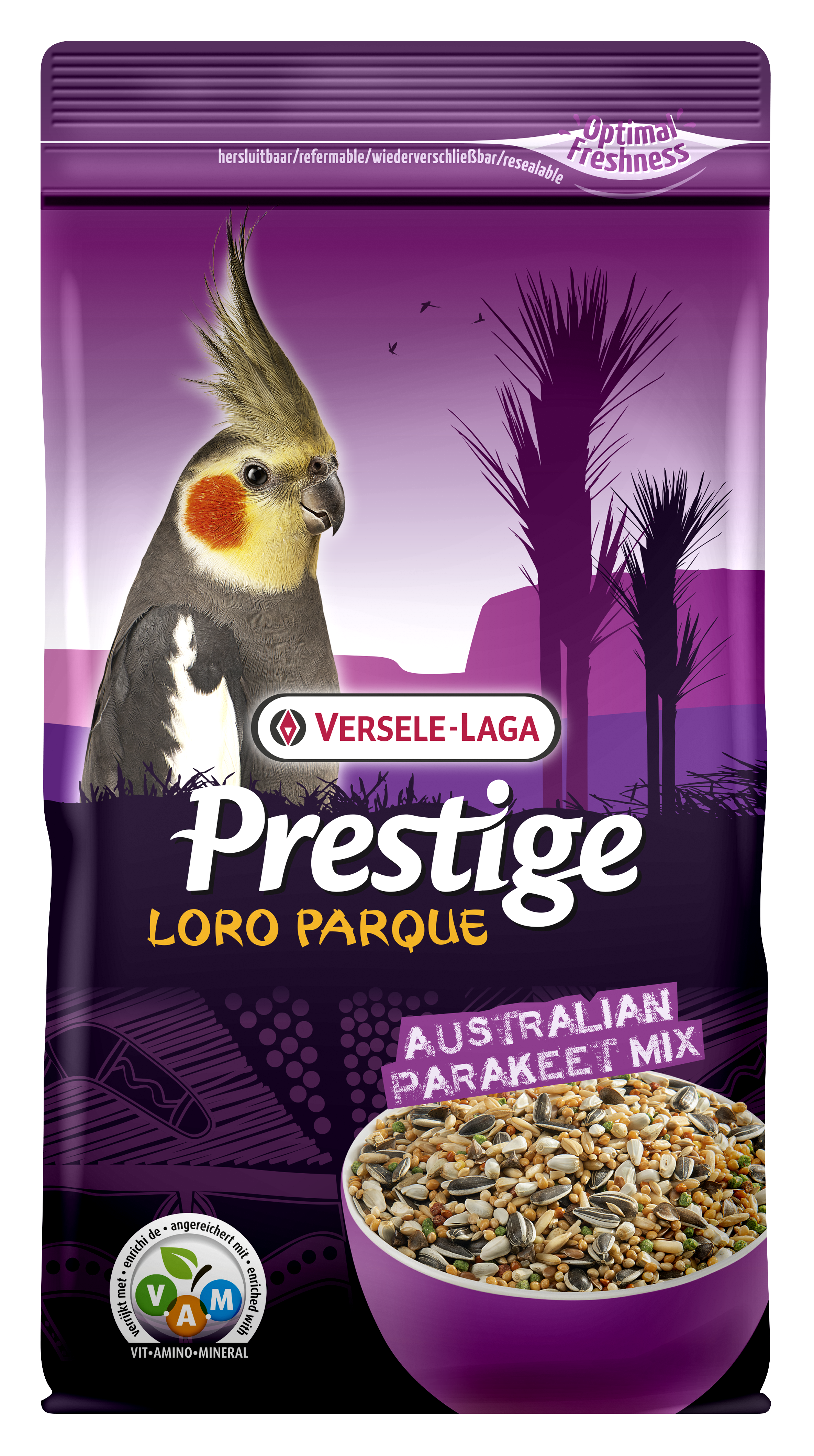 PRESTIGE LORO PARQUE MIX GRANDES PERIQUITOS AUSTRALIANOS  1 KG