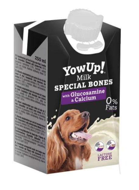 YowUp Milk Dog 250 ml – Caja con 12 Unidades | Leche Nutritiva para Perros