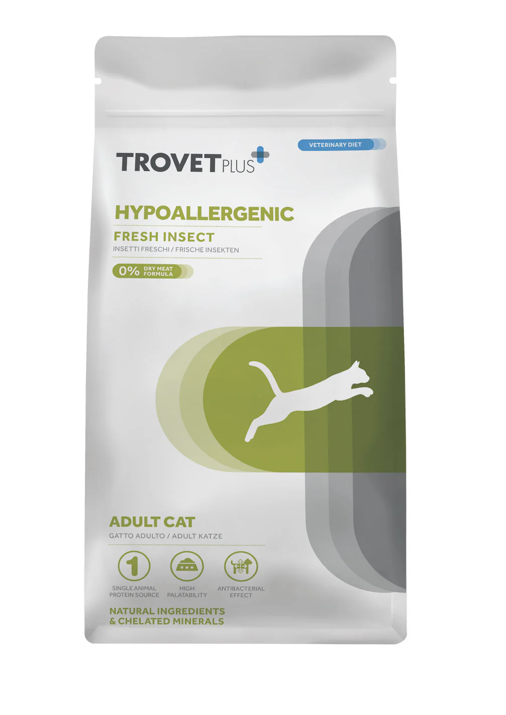 Trovet Plus Adult Cat Hipoalergénico Insecto – Alimento Seco 1,2 kg

