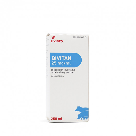 QIVITAN 25 MG/ML SI BOVINO Y PORCINO 250 ML