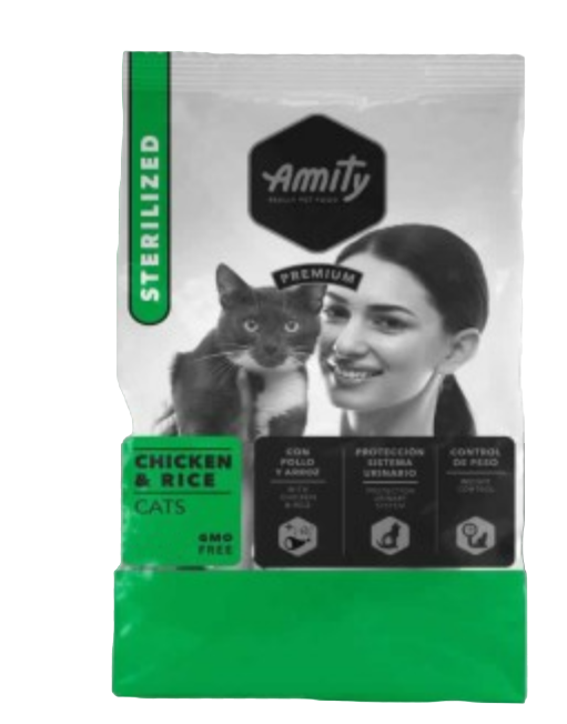 AMITY PREMIUM CHICKEN & RICE CATS STERILIZED 600 G