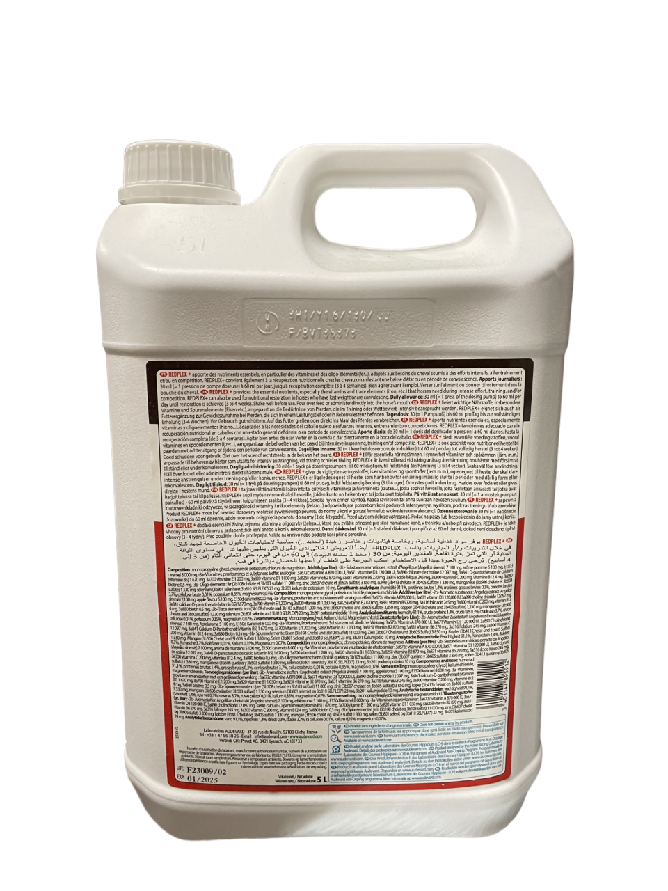 Audevard Redplex Con Dosificador Suplemento Vitaminico Para Caballos 5 L