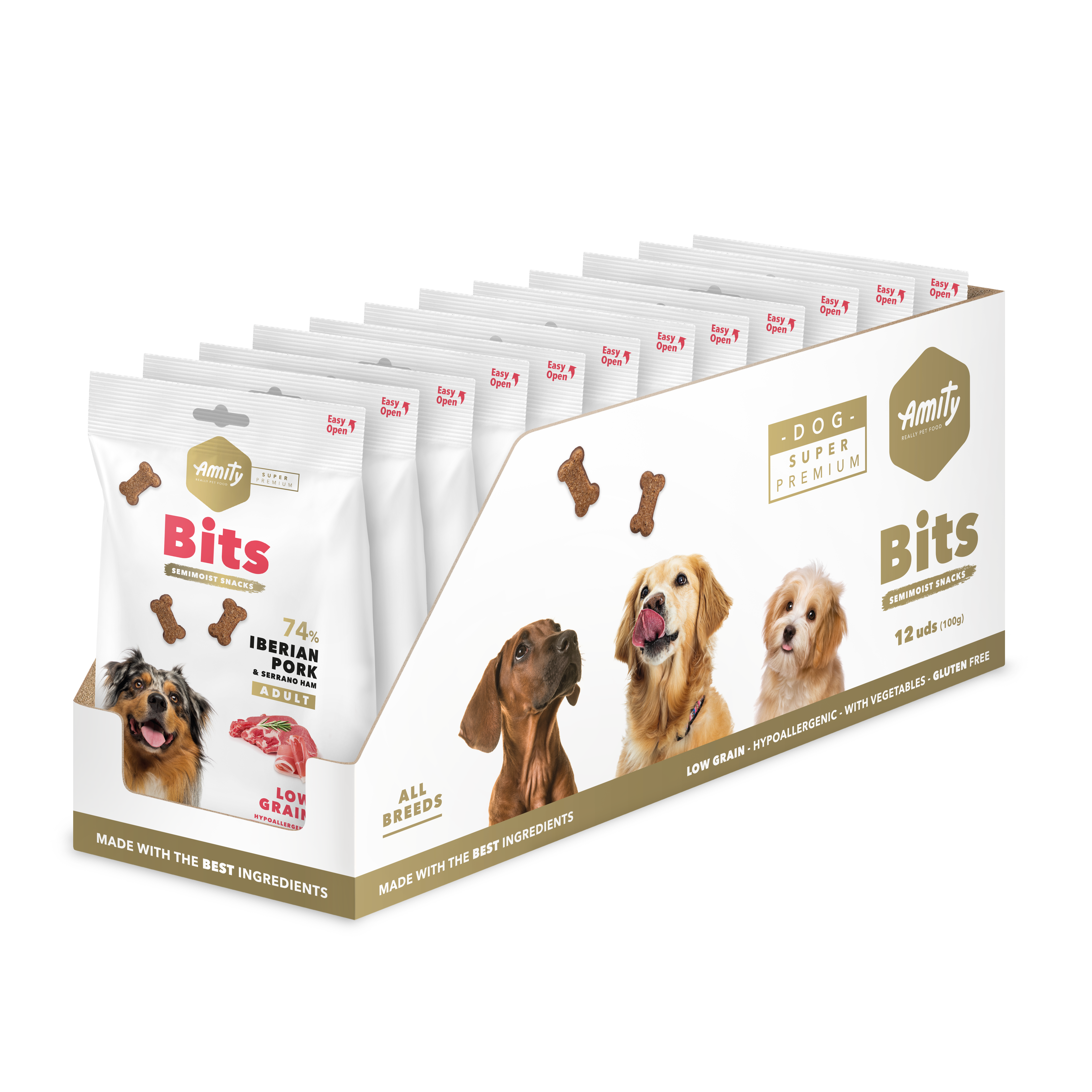 AMITY SUPER PREMIUM BITS IBERIAN PORK & SERRANO HAM