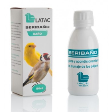 Seribaño LATAC 150 ml – Antiséptico y Limpiador Natural para Plumaje de Aves