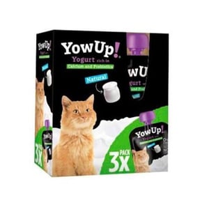 Yowup! Yogurt Natural Para Gatos Pack 3 Uds 85 Gr