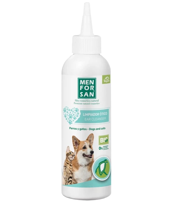 Menforsan Limpiador Otico Perros Y Gatos 125 Ml - Cuidado Profesional Para Perros Y Gatos

