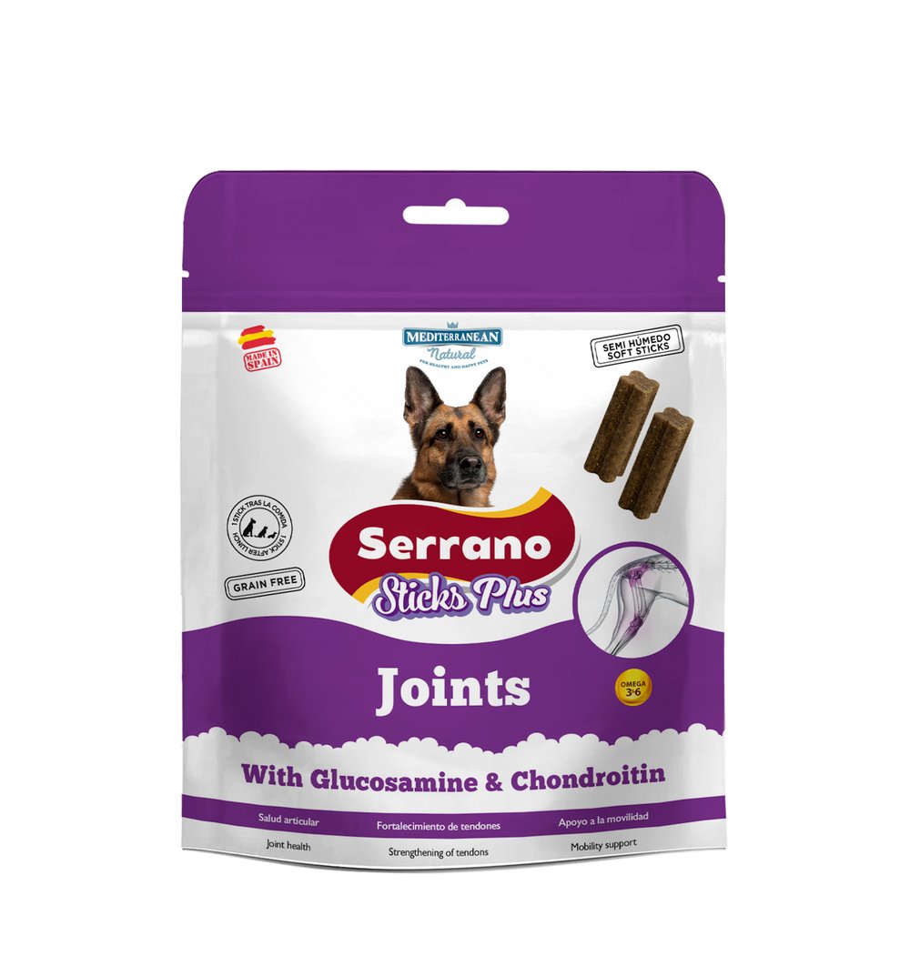 Serrano Sticks Plus | Barritas para Perros para la Salud Articular | 110 g