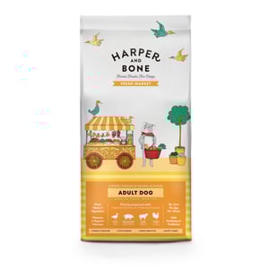 Harper & Bone Adult Medium & Large Fresh Market – Pienso Natural para Perros con Pato, Cerdo Ibérico, Cordero y Pavo (2 KG)