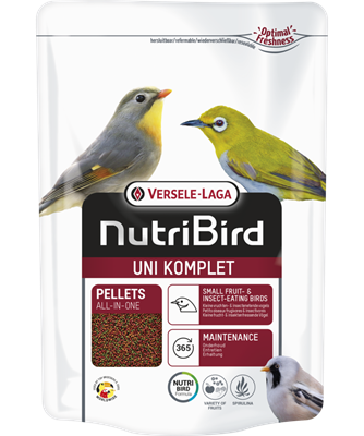 Nutribird Uni Komplet | Alimento de Mantenimiento para Pequeños Pájaros Frugívoros e Insectívoros 250 g
