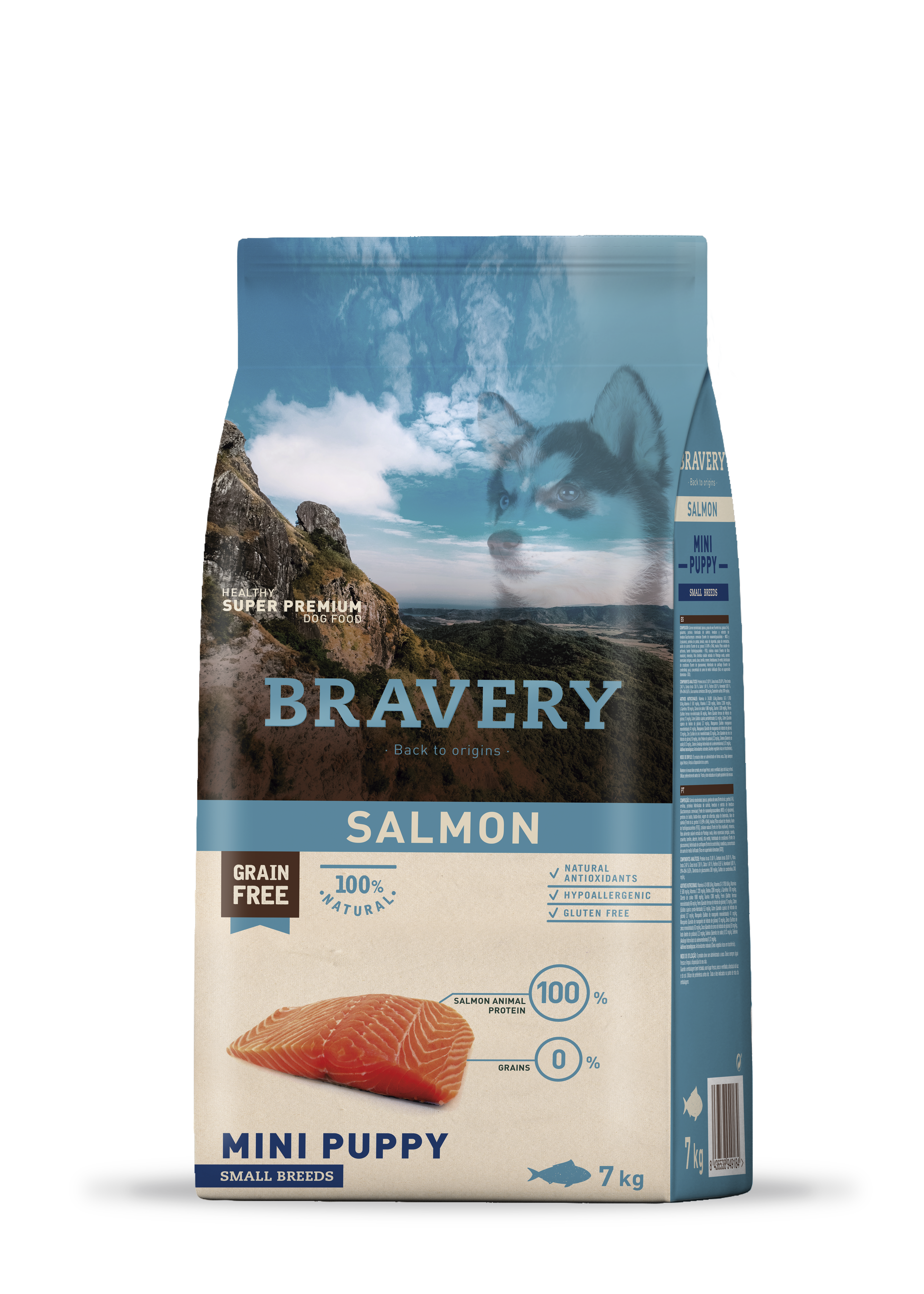BRAVERY SALMON MINI PUPPY SMALL BREED 7 KG