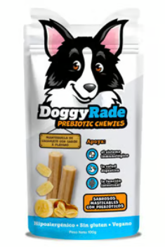 DoggyRade Prebiotic Meat Snack + Superfoods Sabor Pescado – Caja con 13 Unidades | Snack Funcional para Perros con Prebióticos Naturales y Omega 3