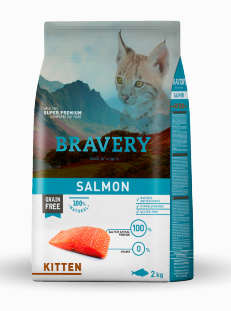 BRAVERY SALMON KITTEN 2 KGS