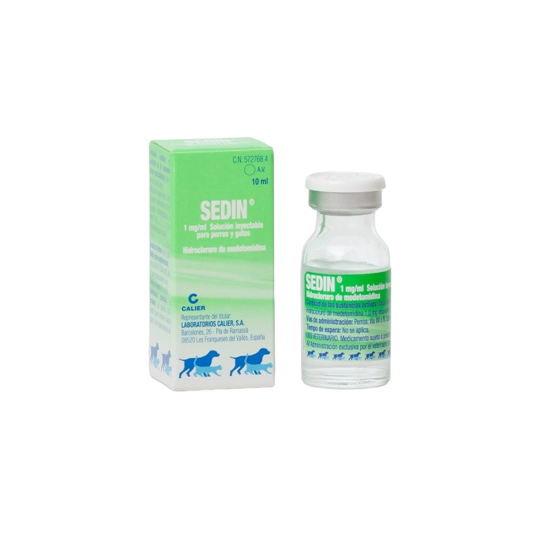 SEDIN 1 mg/ml SOLUCION INYECTABLE PARA PERROS Y GATOS 10 ML (AV)