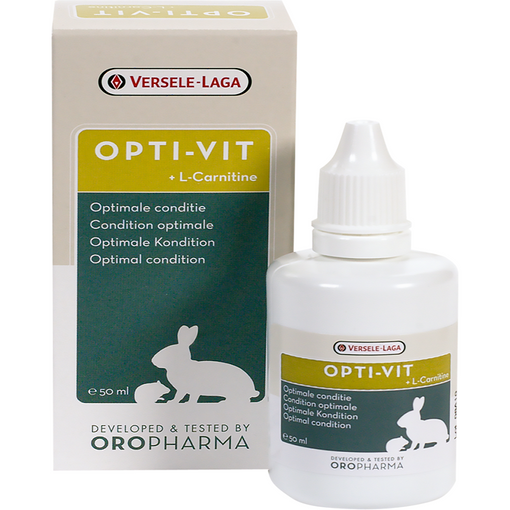 Versele Laga Opti-Vit Multivitamínico para Roedores y Conejos 50 ml | Vitaminas para cobayas, hámsters y conejos