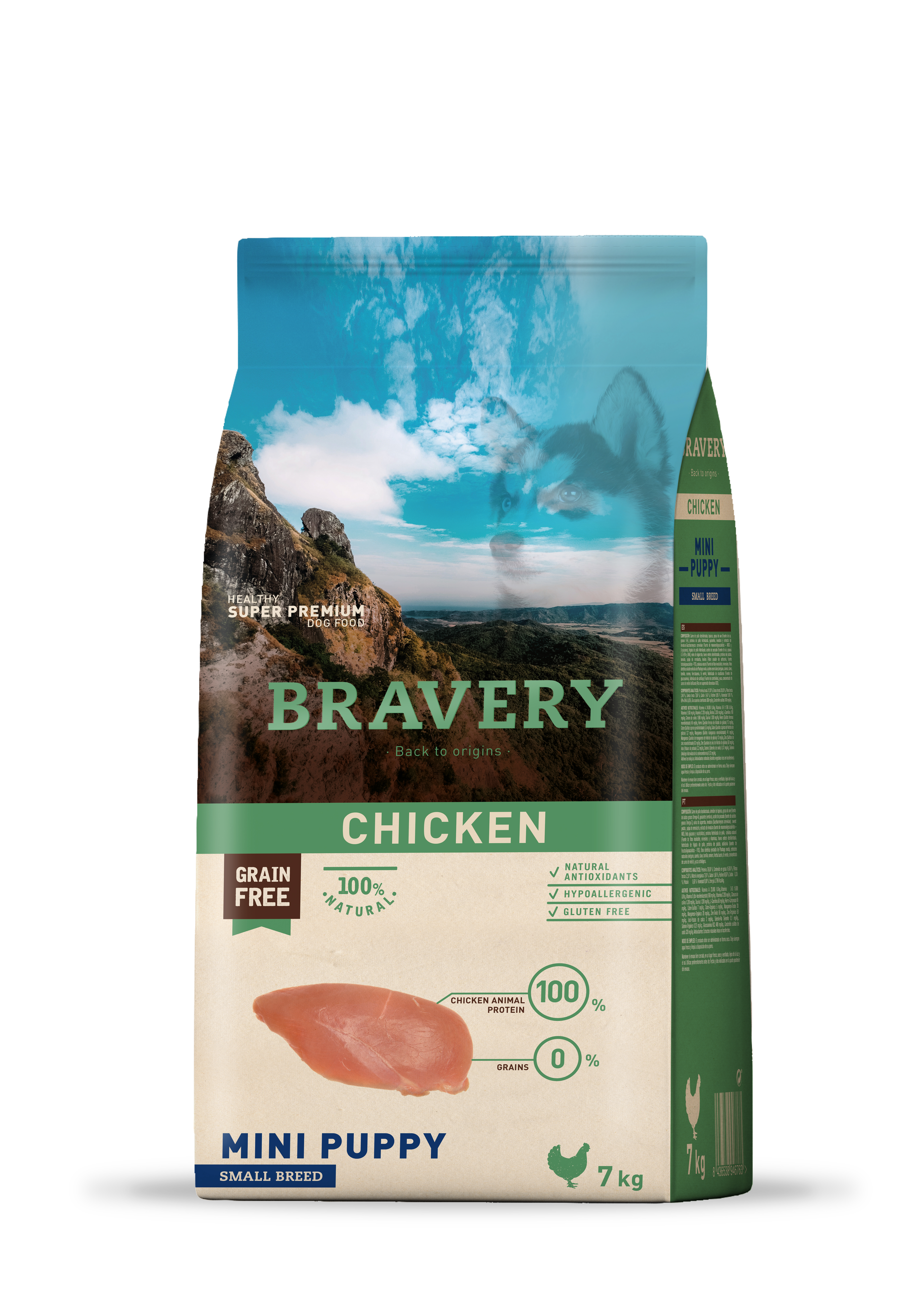 BRAVERY CHICKEN MINI PUPPY SMALL BREEDS 7 KG