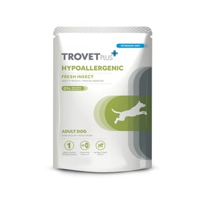 TROVET PLUS POUCH DOG HIPOALLERGENIC INSECTO 100 GR