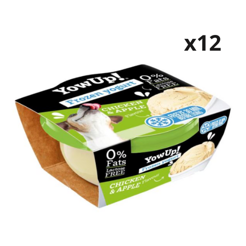 Yowup! Yogur Helado Sabor Chicken&Apple Para Perros Y Gatos 12X110 Gr