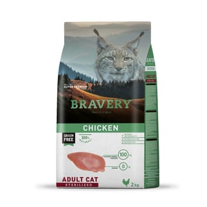 BRAVERY CHICKEN ADULT CAT STERILIZED 2 KGS