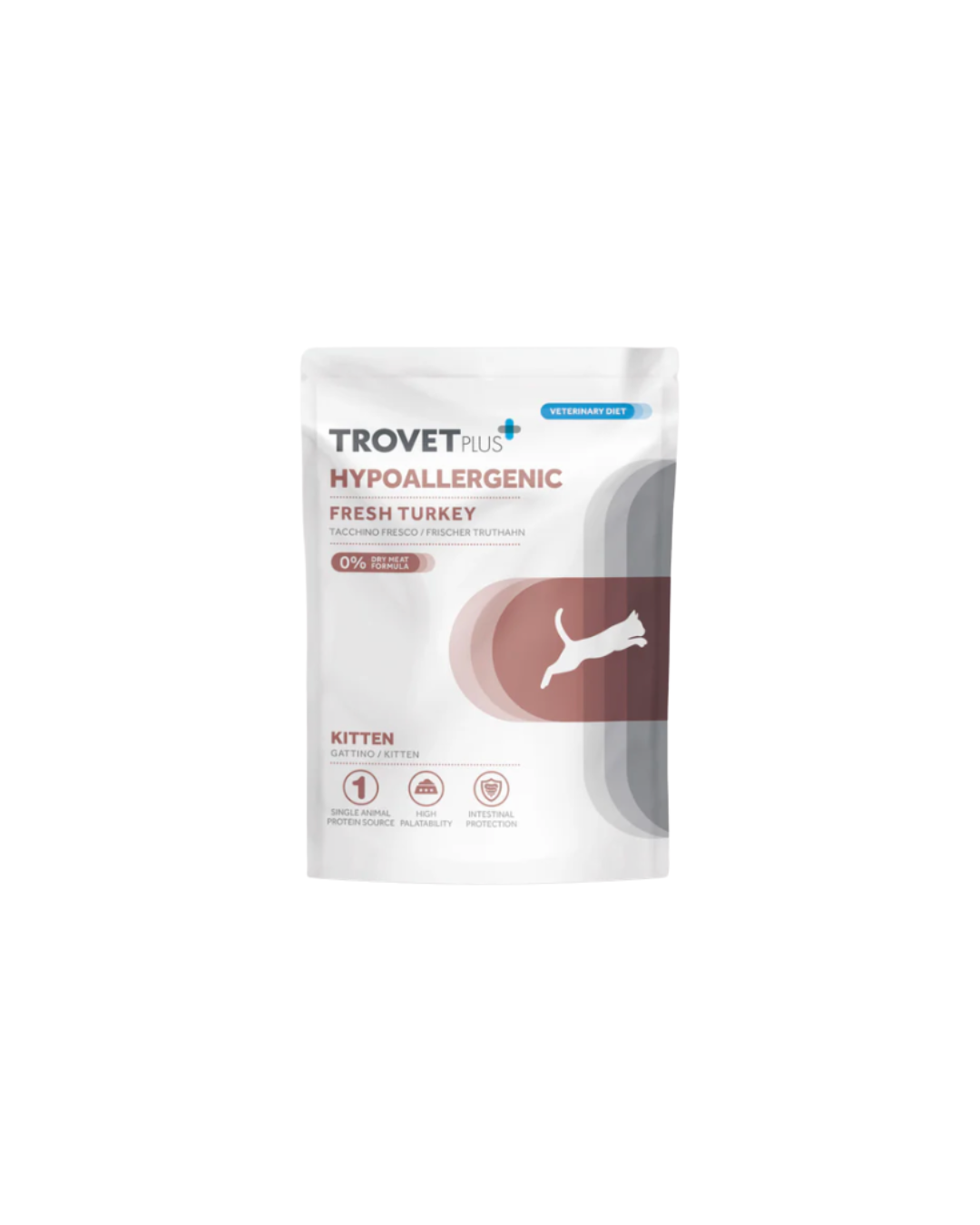 Trovet Plus | Alimento Húmedo Hipoalergénico Para Gatitos Cachorros | Pavo 70 g

