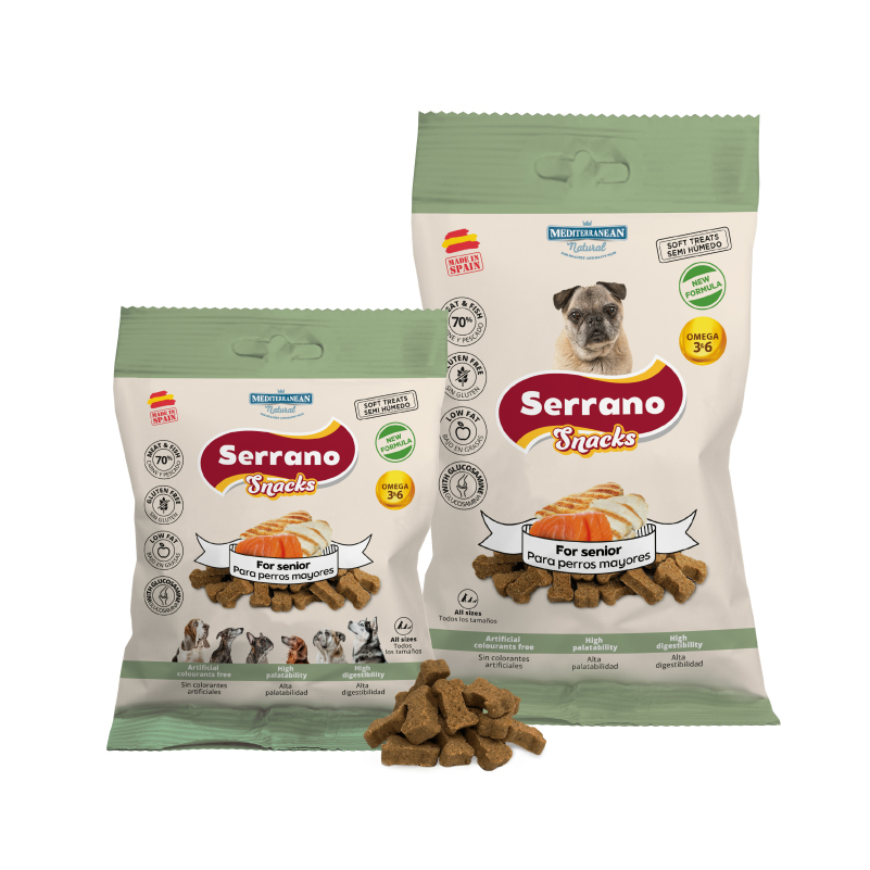 Serrano Snacks | Snack para Perros Senior | 85 g