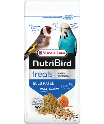 Nutribird Treats Gold Patee Wild Fusion | Complemento Dietario de Cualquier Tipo de Ave