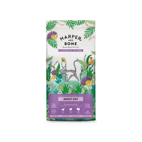 HARPER & BONE CAT ADULT FLAVOURS FARM Pato, pollo y pavo 2 KG