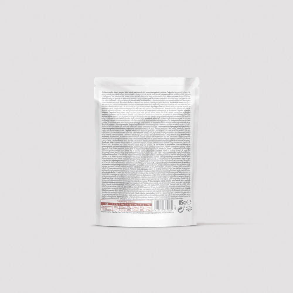 Trovet Plus | Pouch Hipoalergénico Para Gato Esterilizado | Pavo 85 g