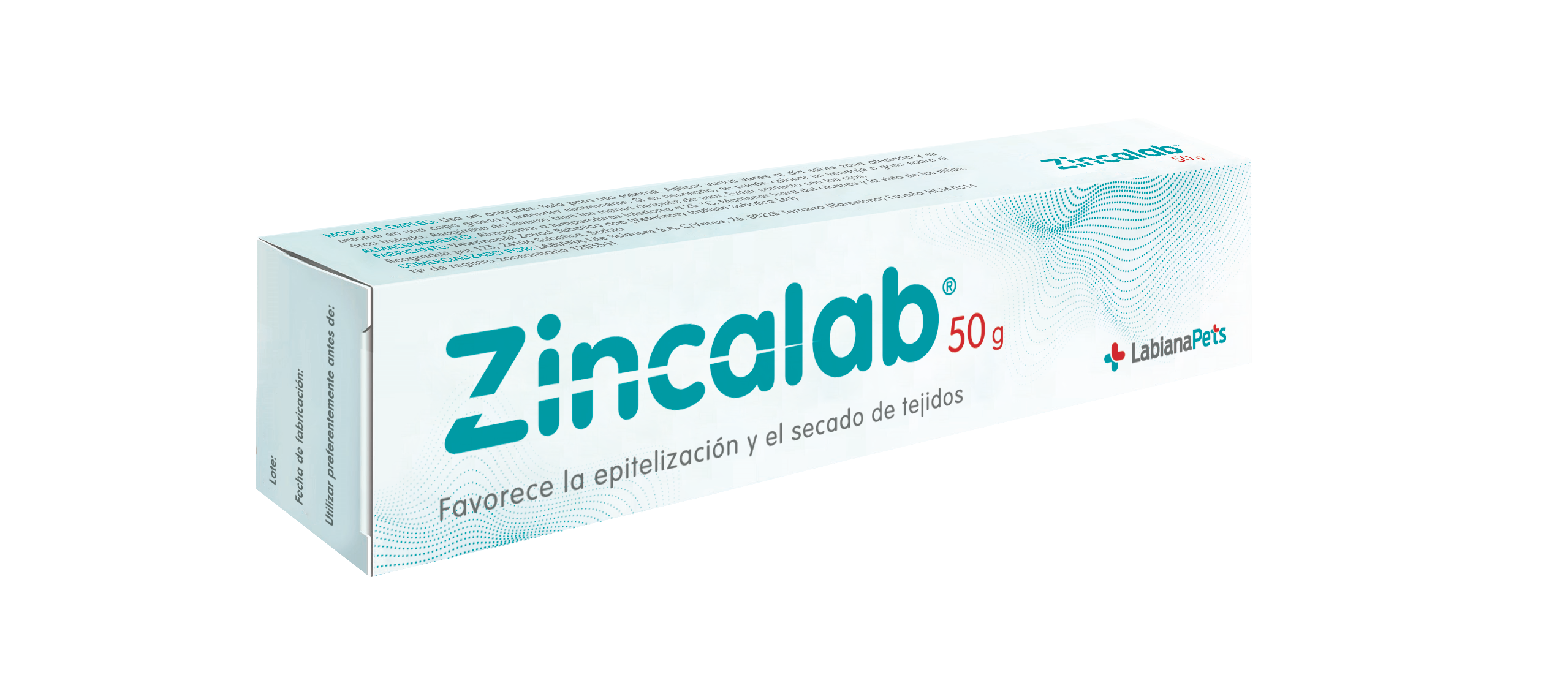 Zincalab crema cicatrizante para heridas, abrasiones y laceraciones en perros y gatos – 50 g