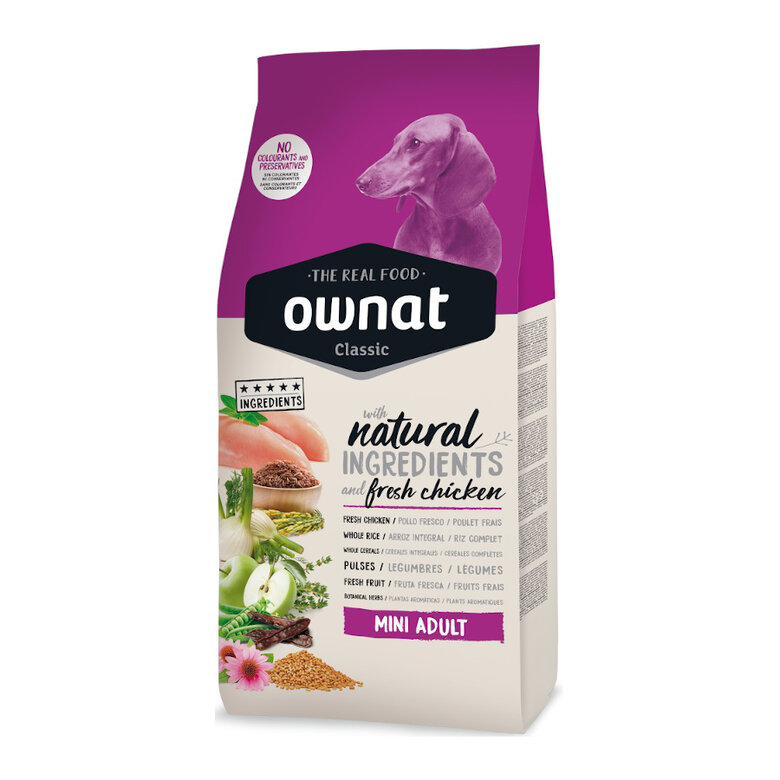 Ownat Classic Mini Adult | Pienso natural para perros adultos de raza pequeña