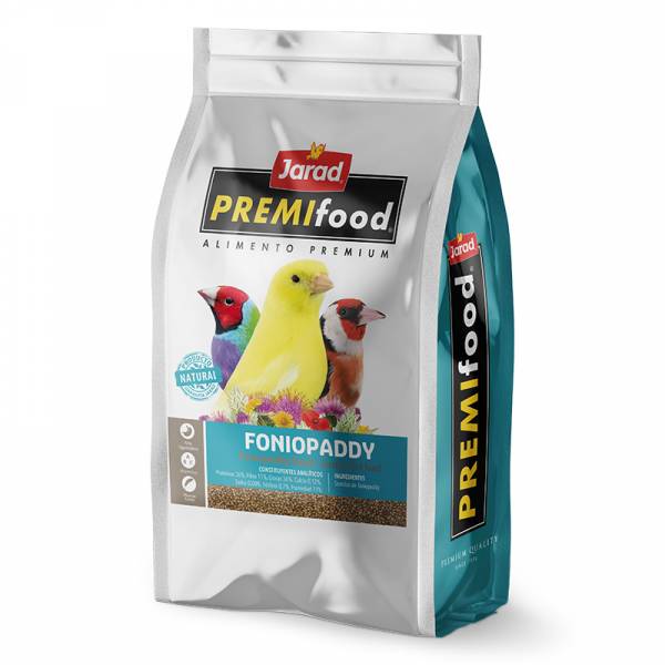 Jarad Fonio Paddy Premifood Para Pájaros 400 Gr