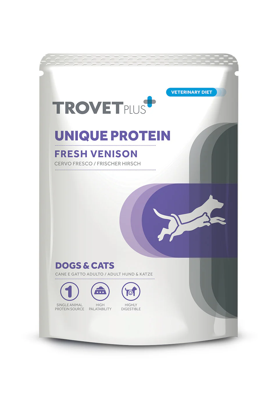 Trovet Unique Protein Ciervo para Perros y Gatos – 300 g

