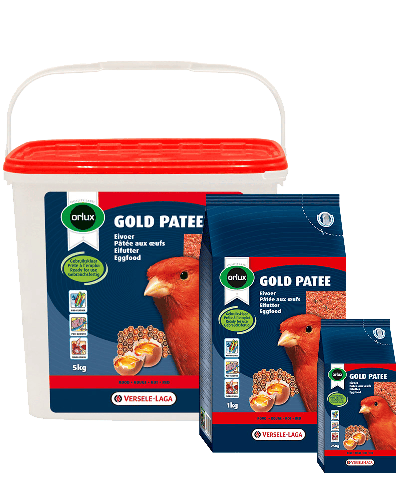 NutriBird Gold Patee Aves de Factor Vermelho | Pasta de Huevo Para Canarios Y Aves Ornamentales Factor Rojo 5 Kg