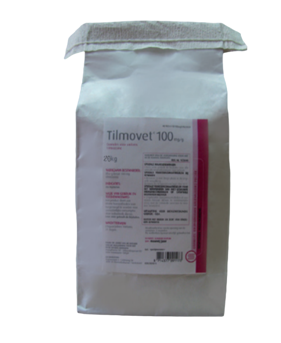 TILMOVET 100 gkg PREMEZCLA MEDICAMENTOSA PARA PORCINO Y CONEJOS (SACOS 20 KG)