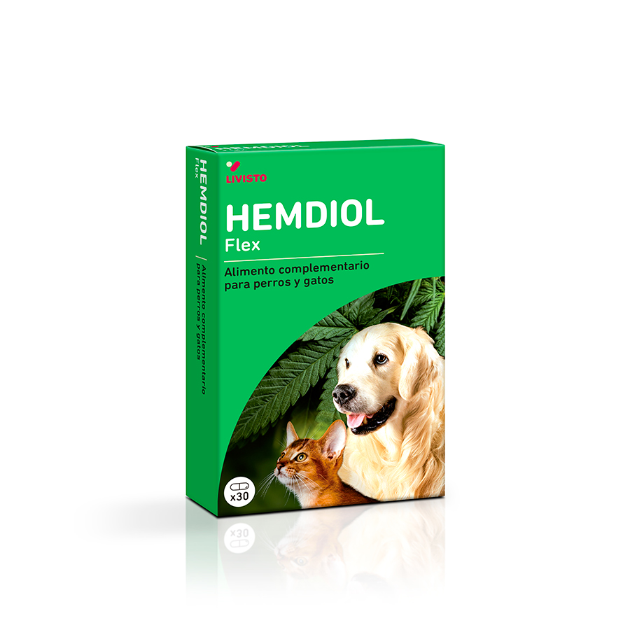 HEMDIOL Flex 30 Comprimidos | Condroprotector para Perros y Gatos con Dolor Articular – Livisto