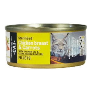 LATA BRAVERY STERILIZED CAT CHICKEN BREAST FILLET & CARROTS 80 GR