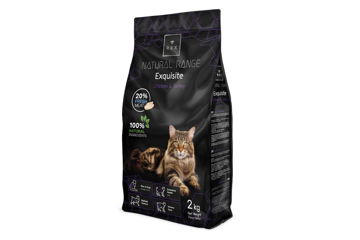 Rex Natural Range Exquisito Pollo y Pavo para Gatos 2 kg

