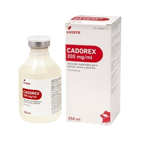 CADOREX 300 MG/ML SI BOVINO OVINO Y PORCINO 250 ML