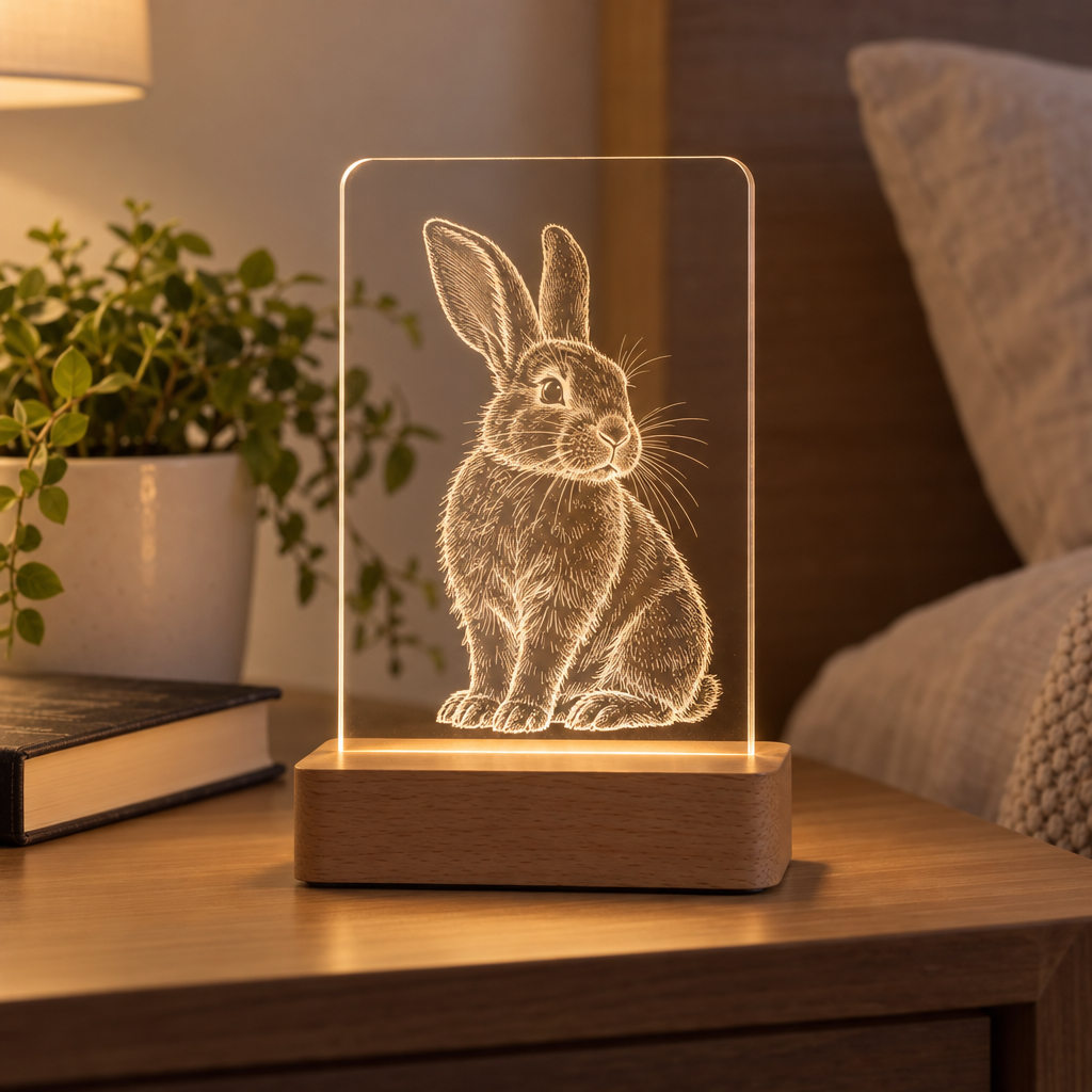 TWINPET® | Lámpara Grabada Personalizada de Mascota
