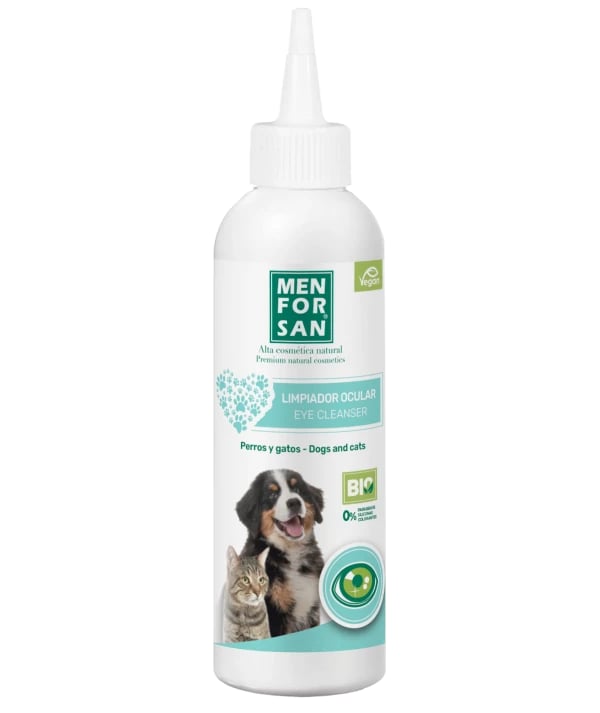 Menforsan Limpiador Ocular Perros Y Gatos 125 Ml - Cuidado Profesional Para Perros Y Gatos
