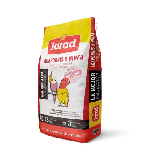 Jarad Agapornis y Ninfas 5 kg – Mixtura Premium de Semillas Equilibradas para Psitácidas
