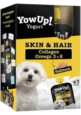 Yowup! Yogurt Skin And Hair Para Perros Con Salmon Pack 3 Uds 115 Gr