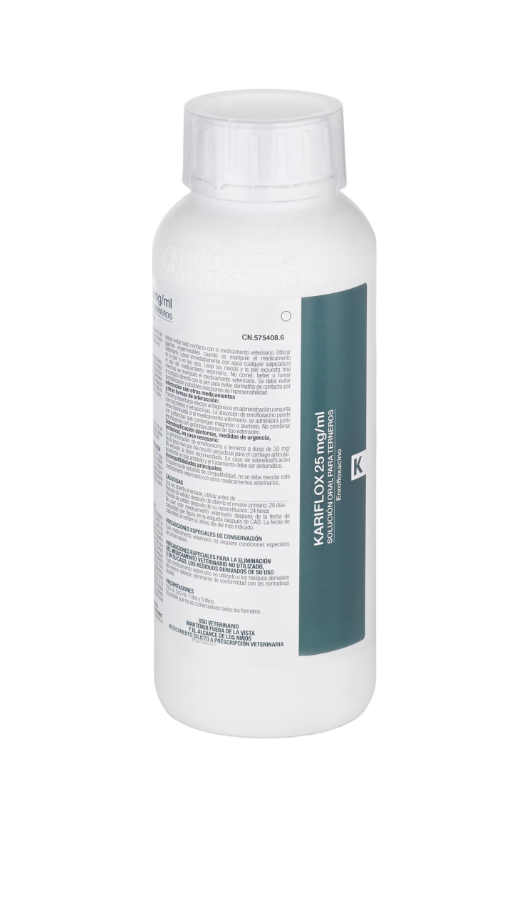 KARIFLOX 25 MG/ML SO 1L