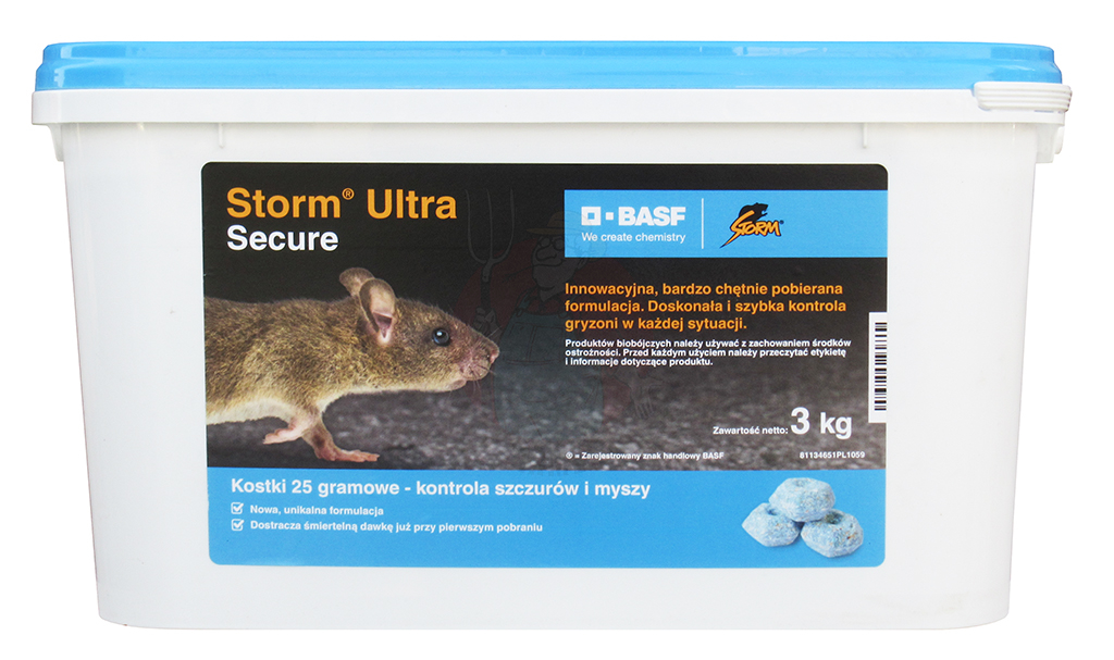 Storm Ultra Secure 3 kg – Rodenticida Profesional para Ratas y Ratones | BASF

